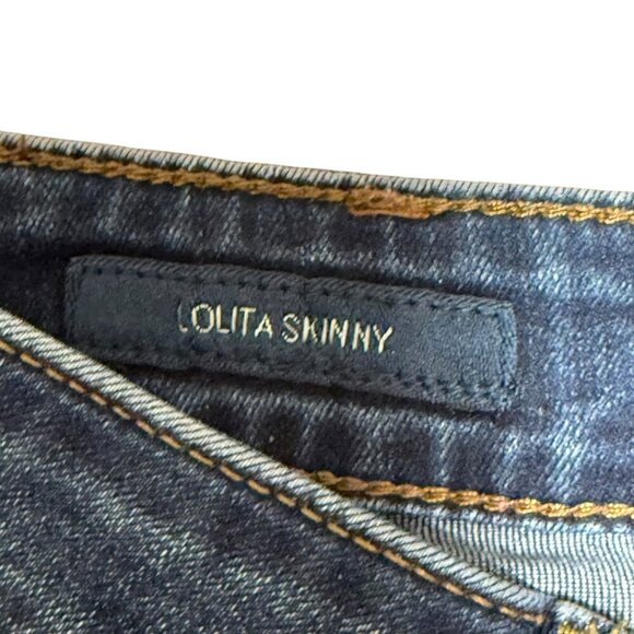 Lucky Brand Lolita Skinny Jeans Size 4 27 Dark Wash Cotton Blend Stretch Denim - Picture 3 of 10